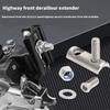 Stainless Steel Bike Derailleur Extender Length 27mm Front Derailleur Converter for R8000 R7000 R9100 Easy Installation