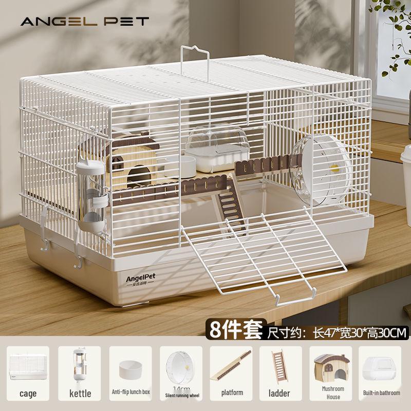 Deluxe Anti-Escape Hamster Cage with Spacious Wire Design.