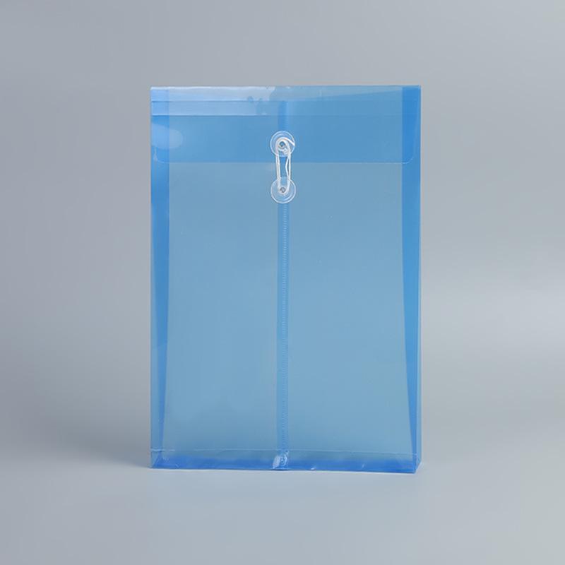 A4 Transparent Waterproof Document Storage Bag with Rope-Tie 340*230mm