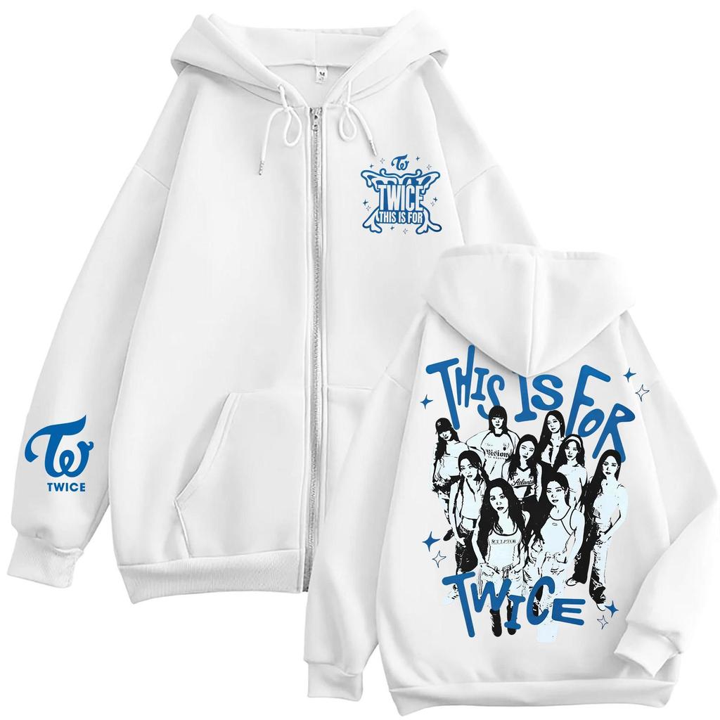 Damen Casual Mode Bedrucktes Langarm-Kapuzensweatshirt mit Reißverschluss