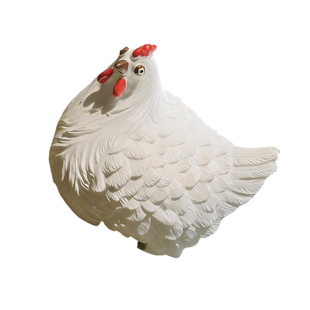 Chicken Ornaments Yard Art Decoration For Backyard Rooster Animals Stakes Animals Sculptures Garden Decoration