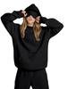 Felpa a tinta unita oversize Autunno Inverno Streetwear Uomo Donna Pullover