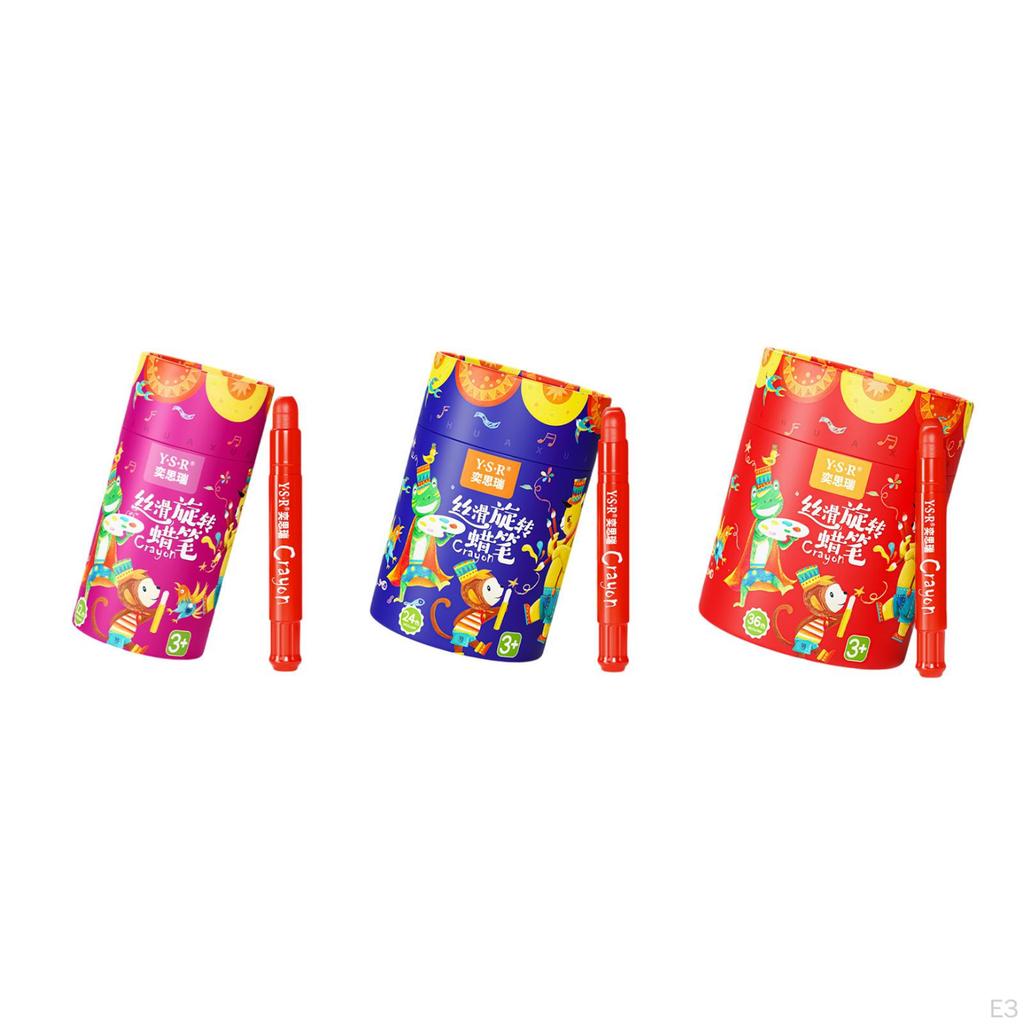 Oil Pastels Washable Rotatable Painting Sticks for Artists Children Kids