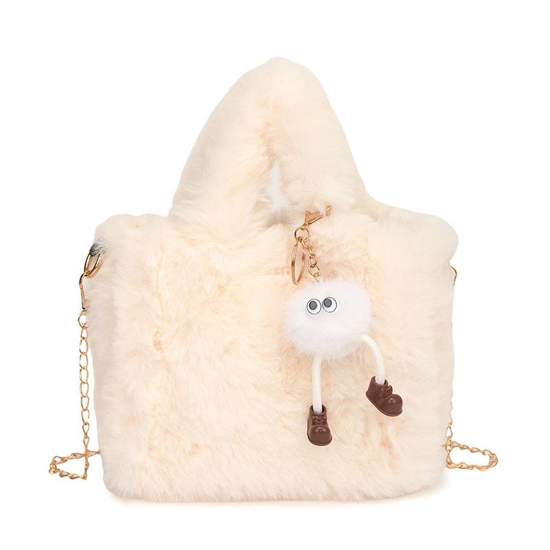 2025 Versatile Plush Single Shoulder Tote: Cute, Soft, Adorable Autumn/Winter Women's Crossbody Handbag.