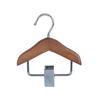 Mini Clothes Hanger Premium Wood Baby Clothes Hanger with Non-Slip Clips Practical Pet Clothes Hook