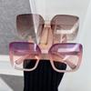 Designer Rectangle Sunglasses Women Men Trendy Brand Square Sun Glasses Female Male Big Frame Mirror Classic