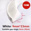 10M Okenní těsnicí páska kartáč samolepicí těsnění proti povětrnostním vlivům dveřní lišta zvukotěsná prachotěsná těsnicí páska proti povětrnostním vlivům
