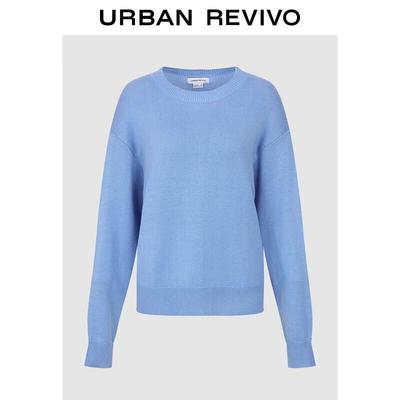UR Women's Round Neck Loose Knit Sweater