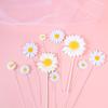1set Daisy Cake Topper Multi Size Paper Daisy Flower Cake Picks Girl Birthday Party Baby Shower Cake Decoration Wedding Supplies