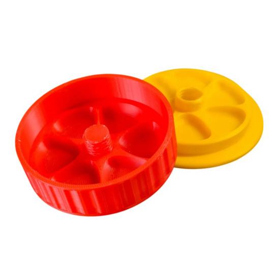 

Палитра из банки Мейсона в форме цветка сливы, поднос для акварельных красок, портативная DIY тарелка для смешивания для детей, художников, начинающих, набор для рисования 1pc красный