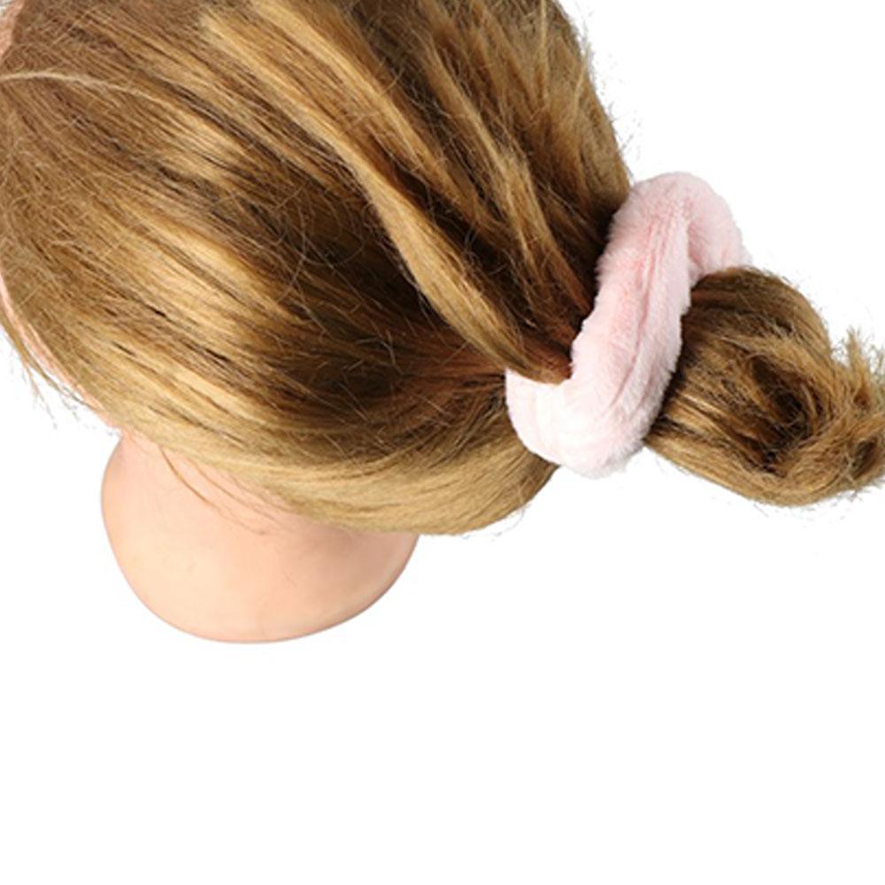 Accessories Hair Tie Headwear Faux Rabbit Fur Ponytail Holder Hair Rope Rubber Band Plush Scrunchie