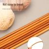 Bamboo Knitting Needles Set - Straight Handmade Tools for Scarf & Doll Knitting