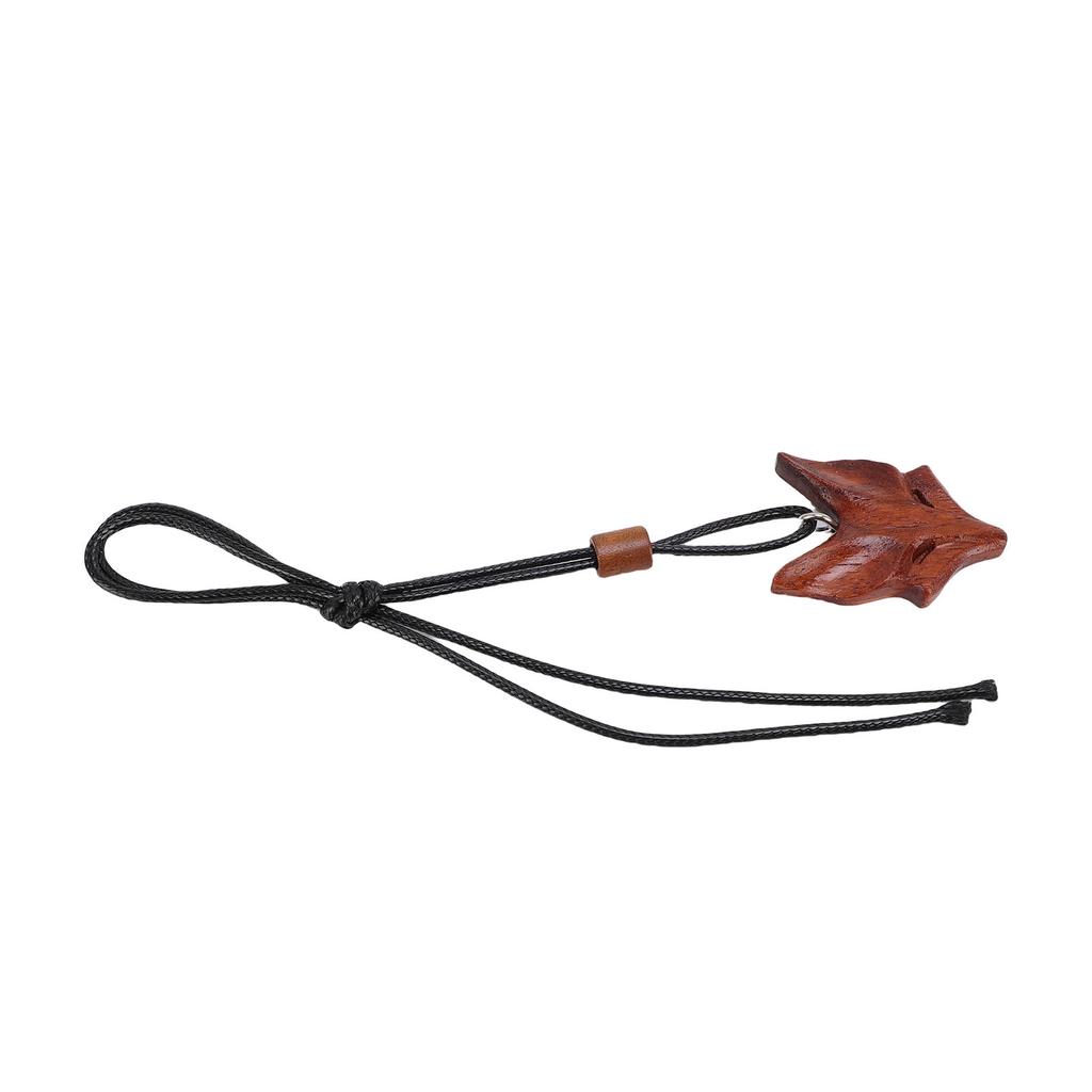 Fox Wooden Pendant Necklace Innovative Adjustable Keychain Bag Pendant Accessory for Men and Women