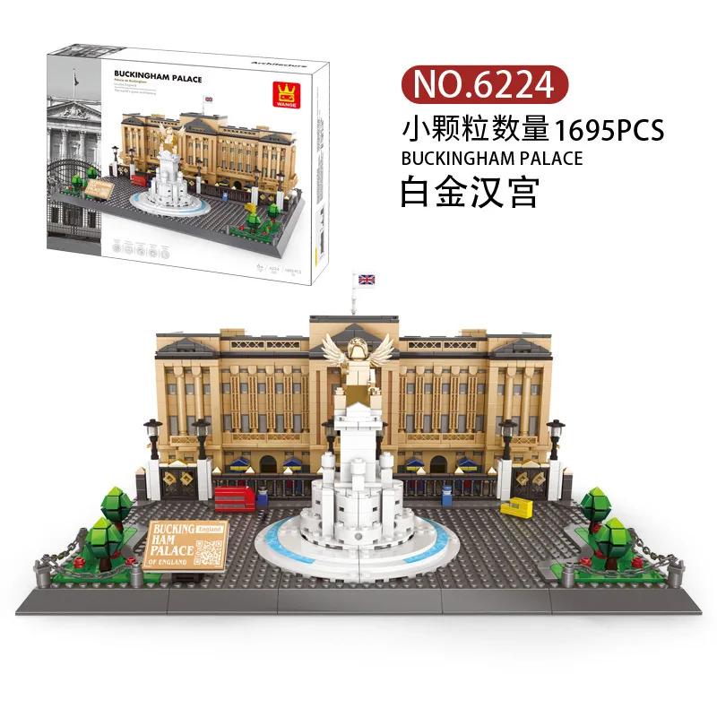 World Famous Building Block Creative City Museum Pyramid Architecture Church Villa  Tower Model DIY Bricks Toy for Kids Boy Gift