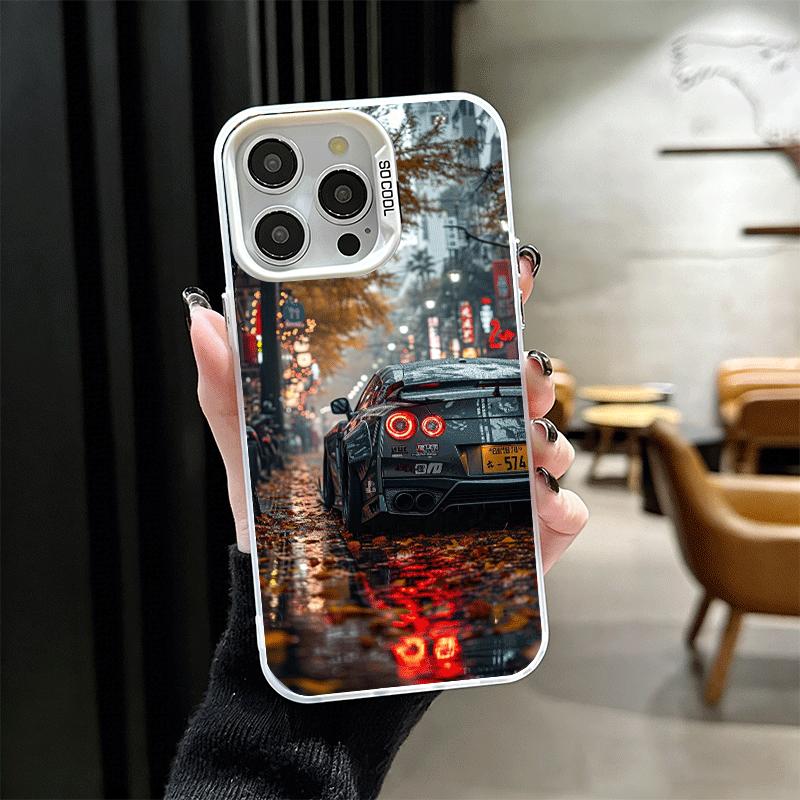 

JDM Sports Car G-GTR Soft Phone Case for iPhone 15 16 17 Pro Max 17Air 16E 14 Plus 13 12 Mini Shockproof Cover Back Shell iPhone 17