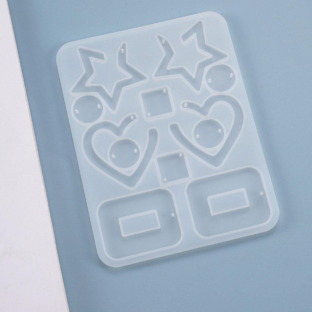 Mold Fashionable Ear Studs Casting Handmade Earrings Silicone Mold Eardrops Danglers Uv Crystal Resin Epoxy Mold