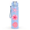 1PC Plumeria Starfish Minimal Art 750ml Color Plastic Sports Water Bottle Leakproof Flip Straw Lid Suitable for Sports Office Home Use