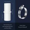 1/2Set Strong Reliable Connection Drain Hose Connector with 2 Clamps Tube Fitting Washer Hose Adapter Kit