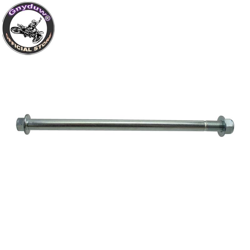 Gnyduw Durable 12mm 225mm Wheel Axle For 50cc 70cc 90cc 110cc 125cc Pit Dirt Bikes Scooters Moped Motorcycle Parts
