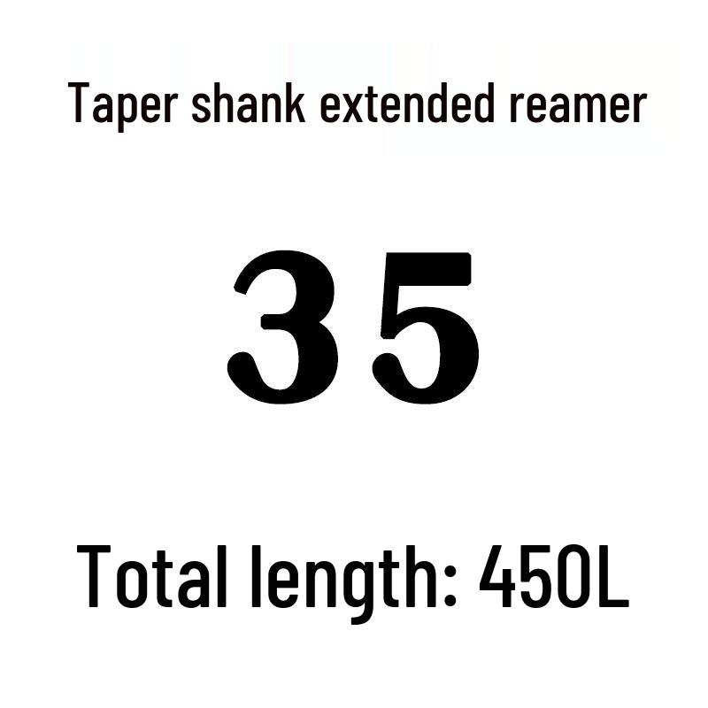 Extra Long High-Speed Steel Taper Shank Machine Reamer for Deep Holes, Sizes 16, 18, 20, 22, 24, 25, 30, 40