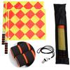 Soccer Referee Kit Referee Flag Soccer Referee Cards with Whistle Notebook and Pencil Sport Training Useful Referee Tool