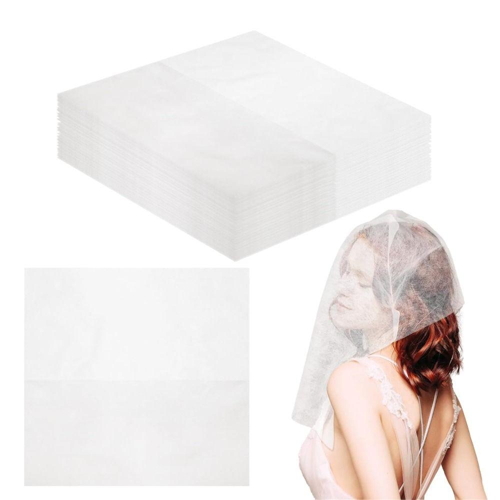 Non Woven Fabric Makeup Hood Disposable Beauty Makeup Protective Hoods Face Makeup Protector Hood