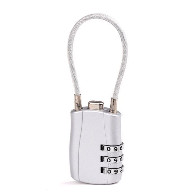 1Pcs 3 Digit Combination High Security TSA Customs Lock Helmet Lock For Backpack Trolley Case Luggage Suitcase Password Padlock