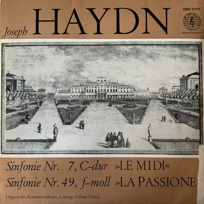 LP Record JOSEPH HAYDN  HUNGARIAN CHAMBER OR  Sinfonie Nr. 7 Cdur Le Midi  Si 21572 Orbis 1967 Germany Classical Used