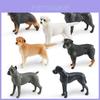 Modelo Animal Realista de Plástico de Pastor Alemão Labrador Rottweiler e Dogue Alemão Para Amantes de Animais de Estimação