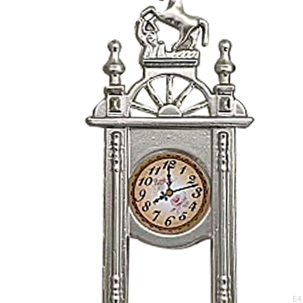 1/12 Dollhouse Miniature Wall Clock, DIY Scene Accessories, Furniture Decor Accessories