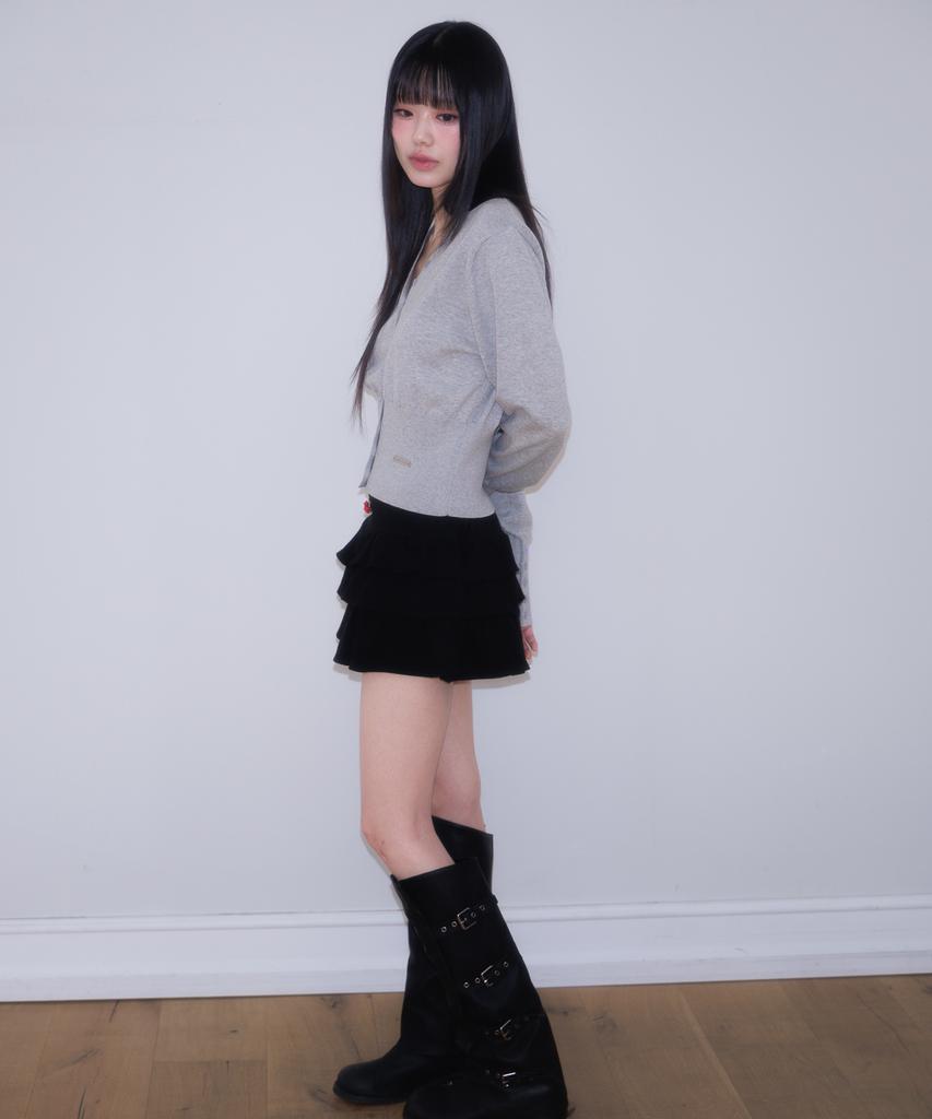 Rose Franz Rose Cancan Mini Skirt [Black]