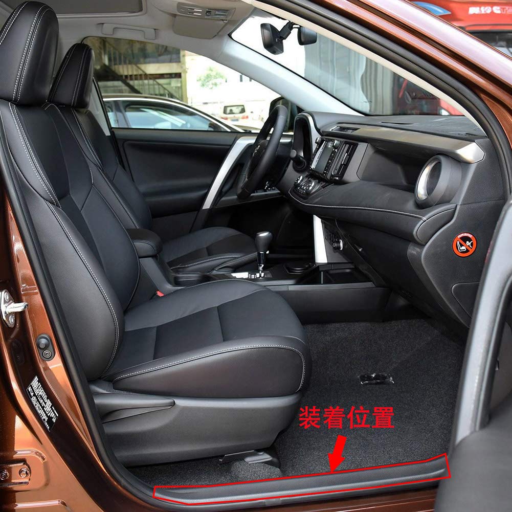 RUIQ Toyota New RAV4 5th Generation XA50 Series Dedicated Interior Stainless Steel Step Garnish Side Step Garnish TOYOTA RAV4 Dedicated Design