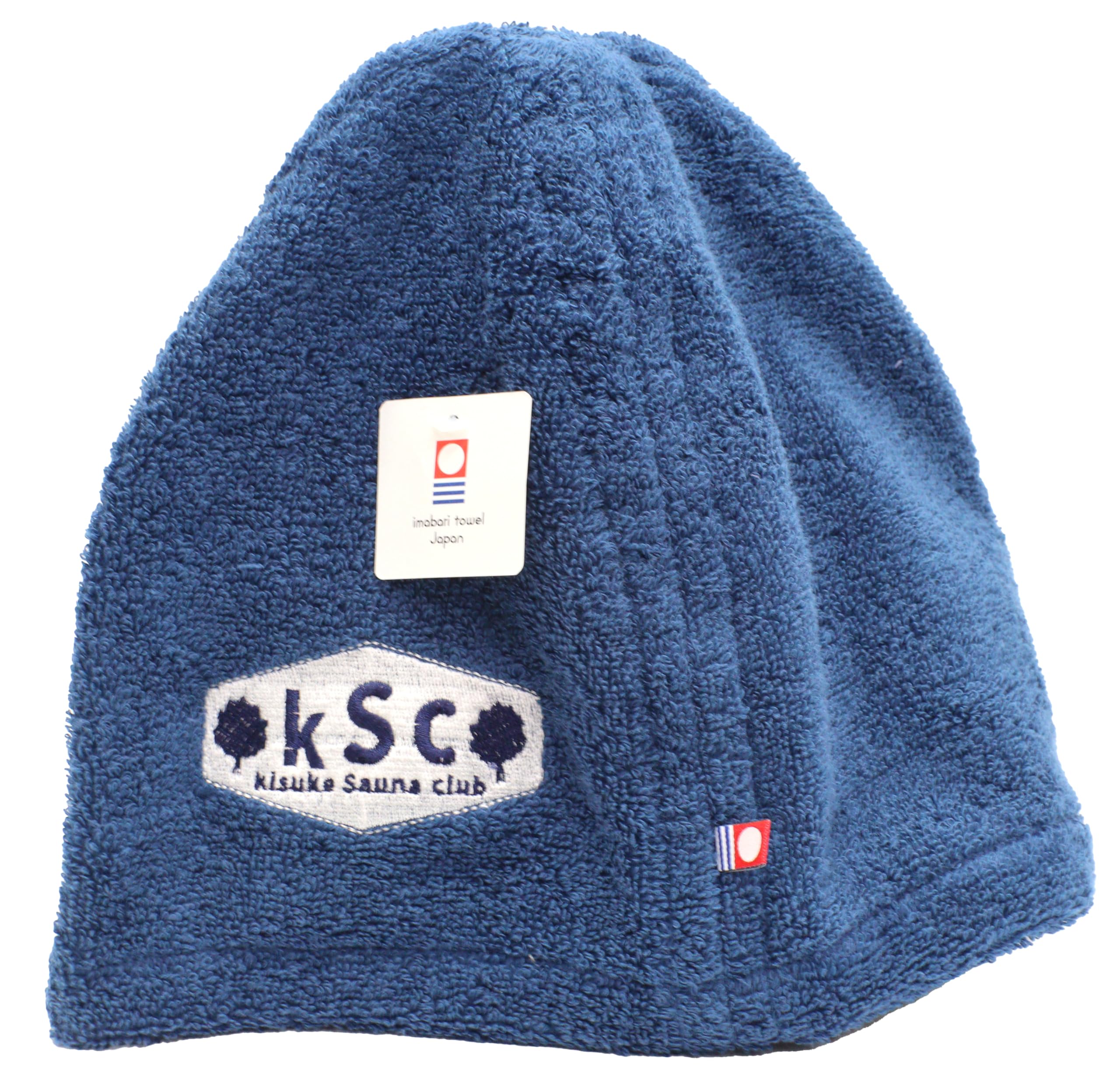 

KSC Kisuke no Yu Sauna Hat, Imabari Towel, 100% Cotton, Long Pile, Men s and Women s, Available in 3 Colors (Blue)
