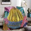 Yayoi Kusama Art Throw Lightweight G Flannel Blanket Soft Skinfriendly for Summer Cooling