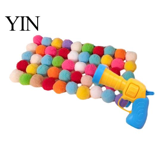 Fun Ejection Games for Pets Ball Launcher Cat Toy, Plush with Soft Fuzzy Cats Balls, Interactive Fetch Toy Bored Indoor Kittens Hands Free Play Tools