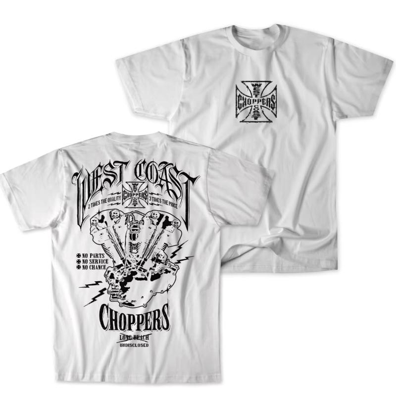 Heißes West Coast Choppers Grafik Baumwoll-T-Shirt Unisex Sommer Kurzarm Modemarke T-Shirt Luxus Lässig Vintage T-Shirts 2026 Neu