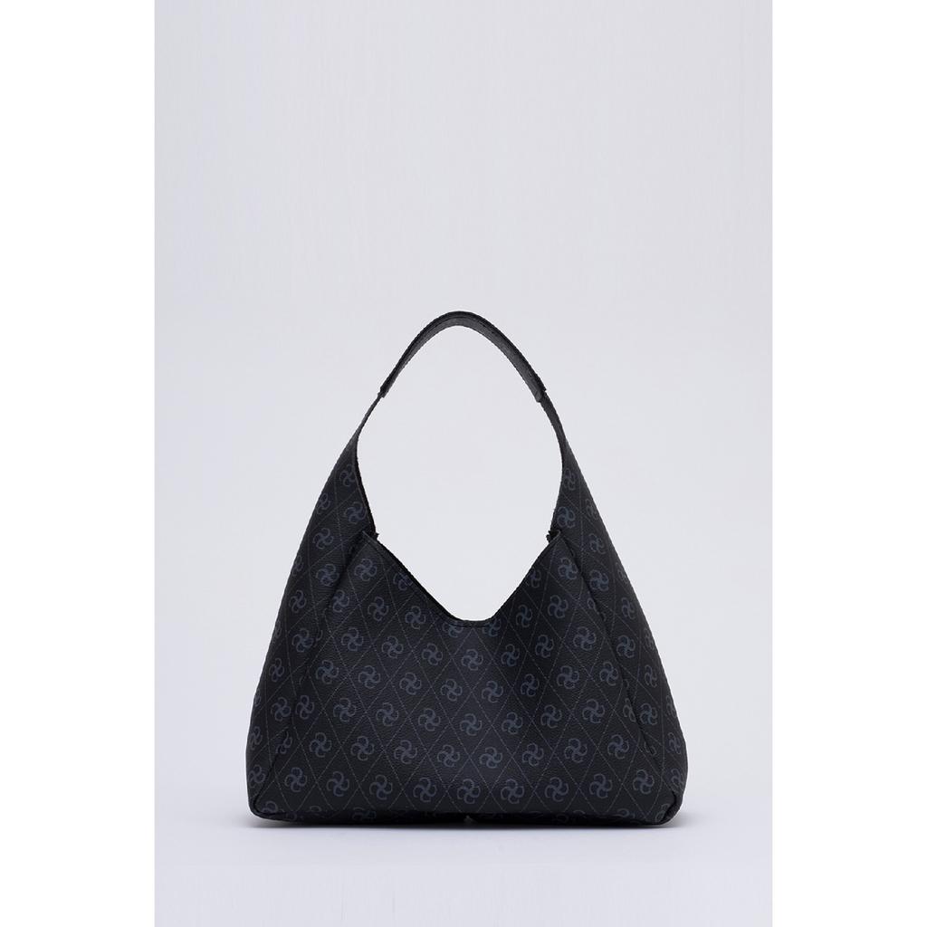 Schwarze Shk19 Make-up-Tasche aus Kunstleder mit Reißverschluss, Hand- und Umhängetasche mit Druckknopfverschluss E:33L:15W:10cm