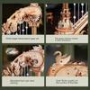 3D Wooden Puzzle Stringed Harp Music Box DIY Handmade Magic Cello Mechanical Music Box with Moveable Stem Creative Toy AMK71