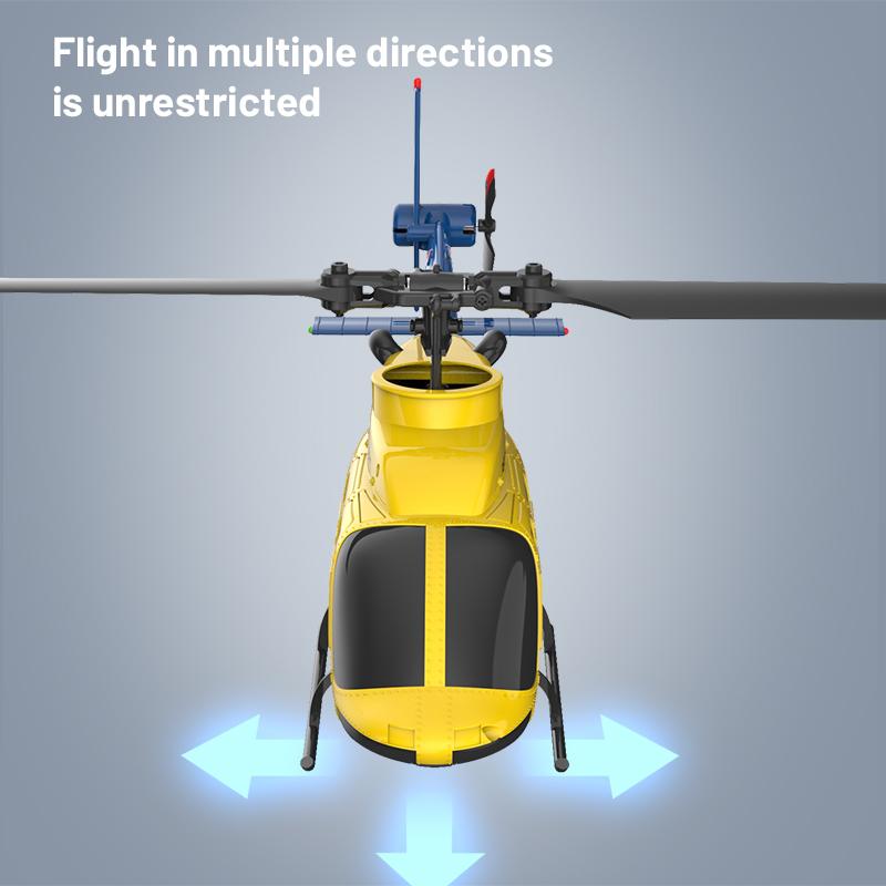 1: 42 A60 RC Helicopter Four Channel Single Blade Aileron Free  BELL206 Helicopter With Gyroscope RC Toy Children Gifts