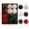 8cm*8cm Christmas Velvet Christmas Balls, Christmas Tree Decorations, Window Displays