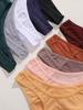 3Pcs Cotton High-Waist Thongs Underwear Women's Breathable Elastic Belt Panties Sexy Plus Size Comfortable T-Back Lingerie S-XXL