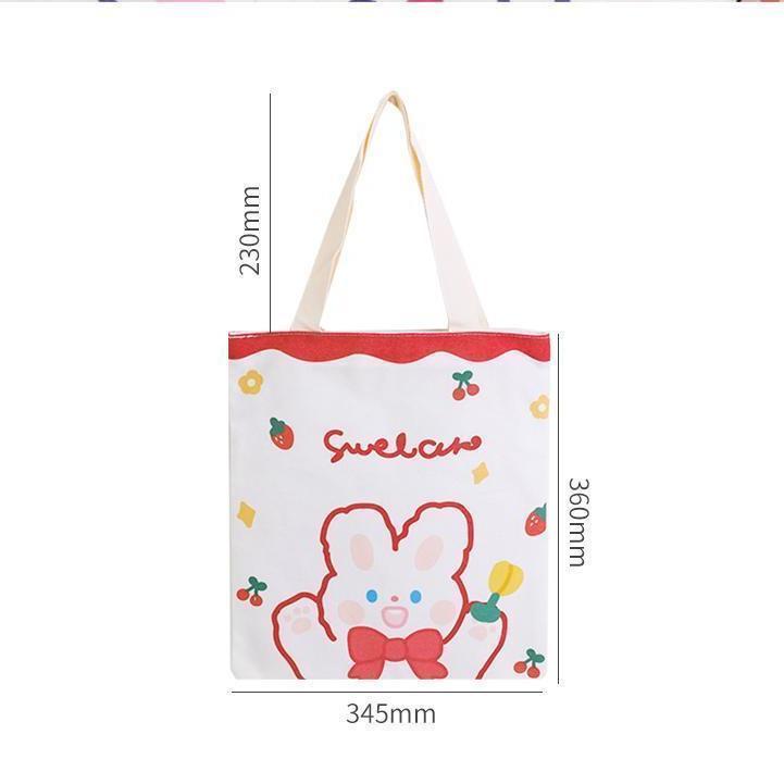 2025 Stylish Canvas Tote: Cute, Single Shoulder Bag for Class, Shopping & More