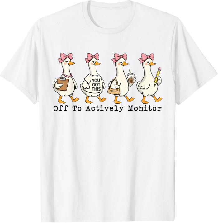 Funny Teacher Testing Day School Ducks S разноцветный