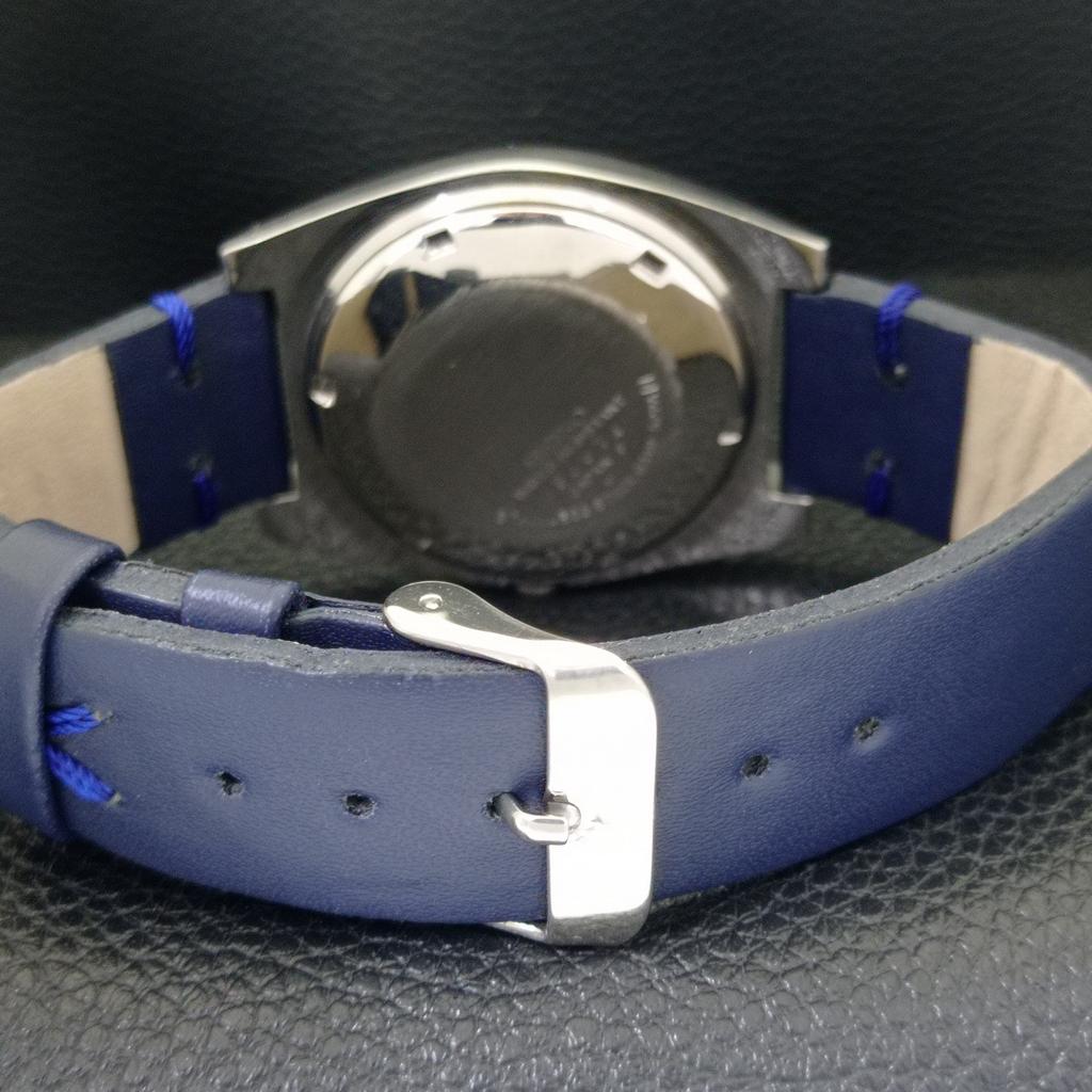SEIKO 5 AUTOMATIC 6349A JAPAN MENS VINTAGE BLUE COLOR DIAL WATCH a701572-5 R206b-a701572