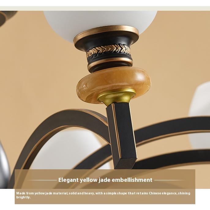 Modern and Simple Chandelier, Ceramic Dining Room Light Study and Bedroom Lamp