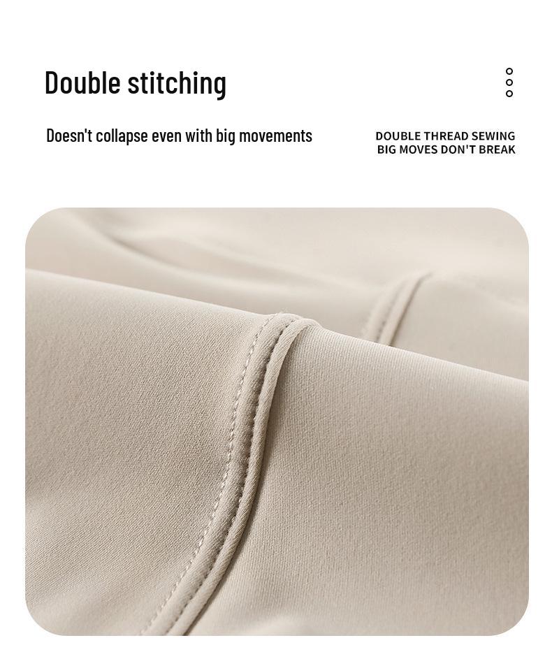 Women's 2026 Ice Skin Shark Feel Seamless Tummy Control Shorts: Thin, Stretchy, Hip-Lifting, Skin-Friendly Three-Quarter Length