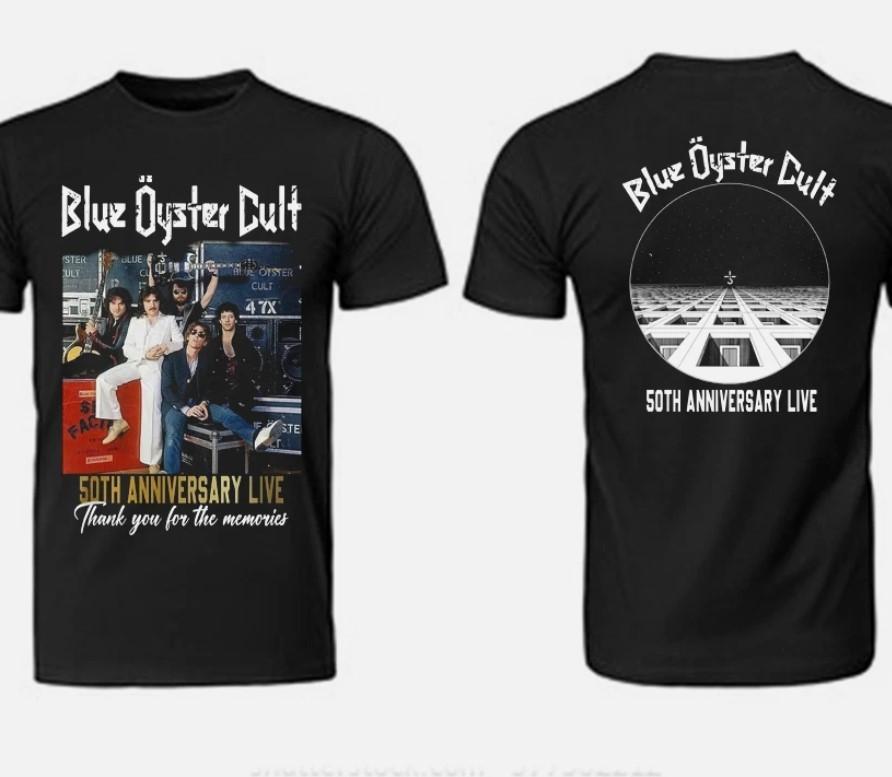Blue Oyster Cult tour 2025 Shirt Size S-5XL Black Men 2 side Unisex T-Shirt M