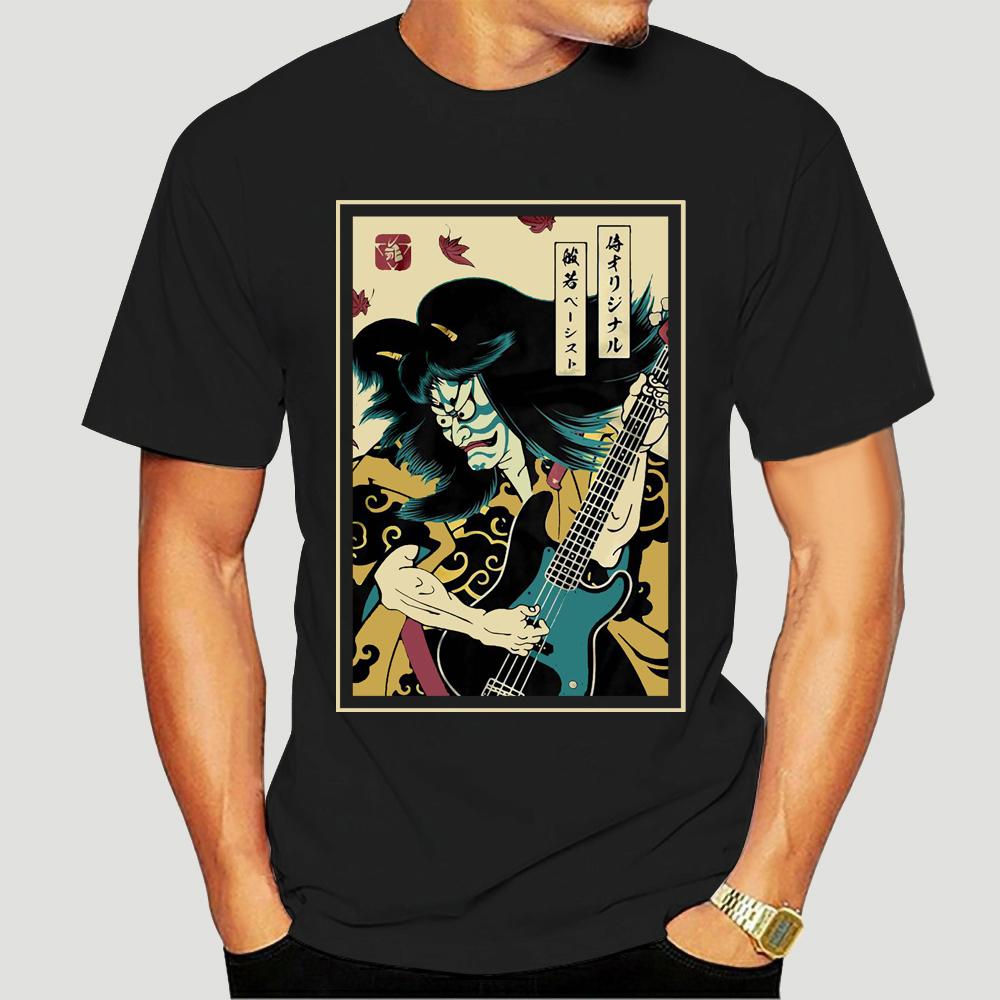 Men Funny T Shirt Fashion tshirt Samurai Hannya Bassist Women t-shirt 7303X S разноцветный