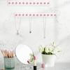 Necklace Holder, Acrylic Hanger, Wall Mont Organizer, Jewelry Hooks for Necklaces, Bracelets, Chains
