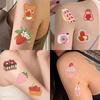 10 Blatt Erdbeer Journal Tattoo Aufkleber Koreanischer Ins Stil Rosa Cartoon Party Temporäre Wasserdichte Tattoo Aufkleber